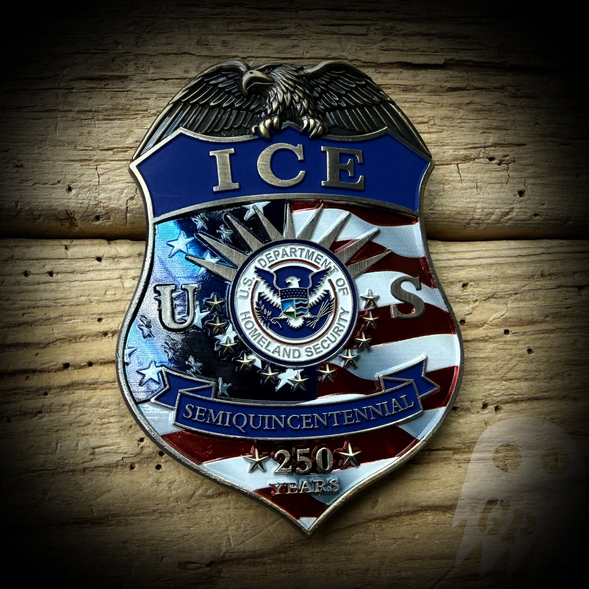 Dhs Patch ICE 250th America - US DHS ICE 250th Anniversary of America Badge ...