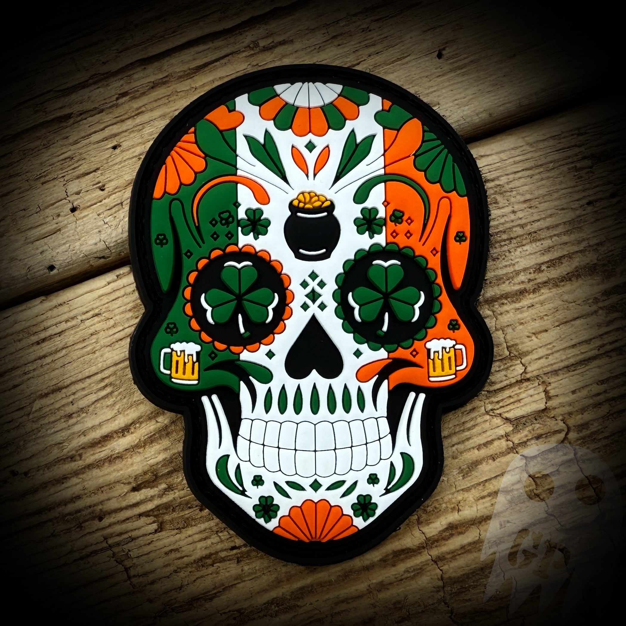 Irish Sugar Skull PVC