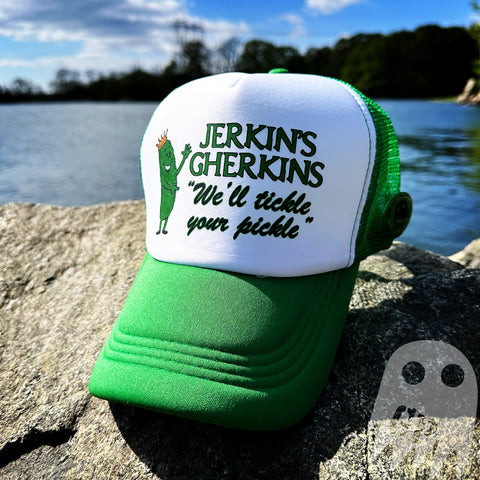 Jerkin's Gherkins Pickle Company Trucker Hat