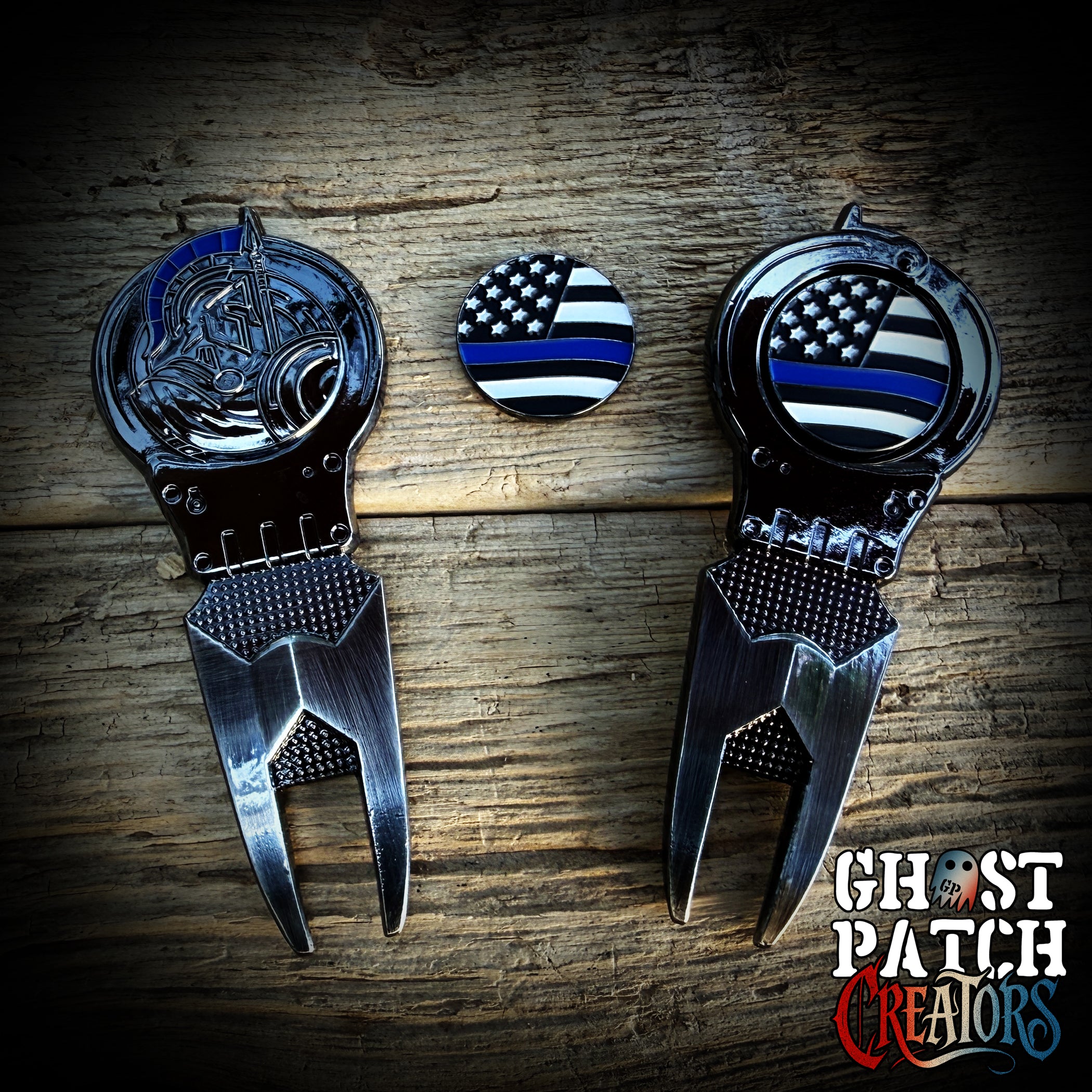 Police - Law Enforcement Golf Divot Tool w/ Removable Ball Marker