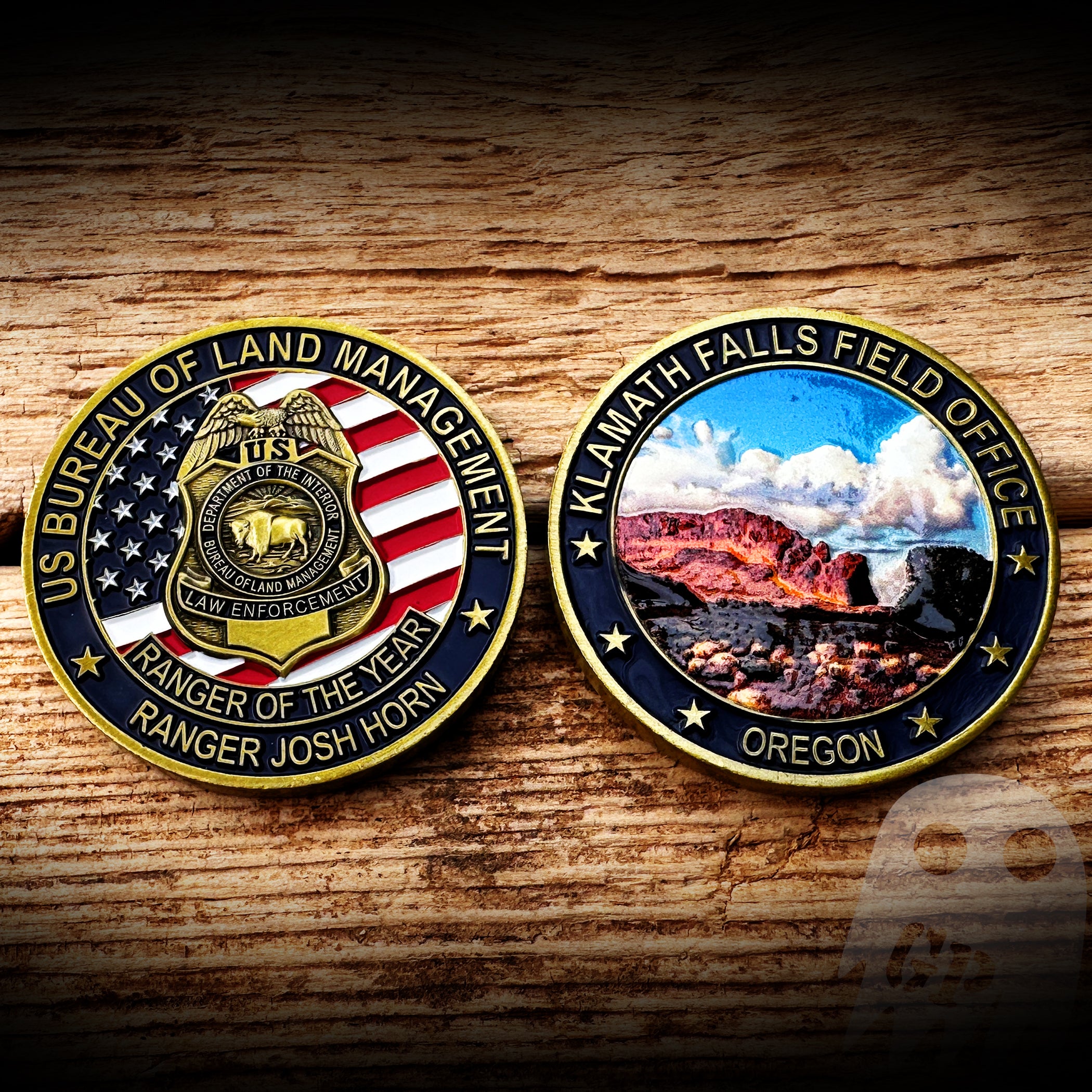 Josh Horn Fundraiser Coin - Bureau of Land Management Ranger - Klamath Falls Oregon