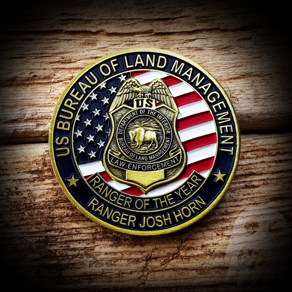 Josh Horn Fundraiser Coin - Bureau of Land Management Ranger - Klamath ...