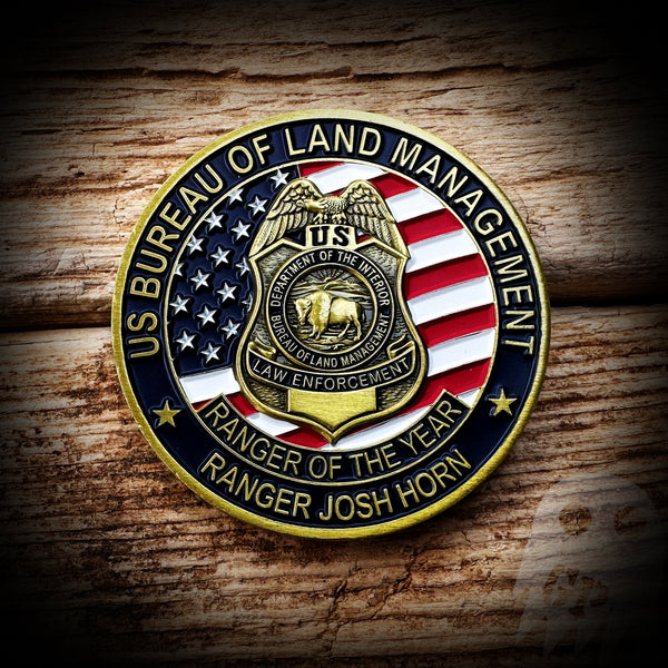 Josh Horn Fundraiser Coin - Bureau of Land Management Ranger - Klamath Falls Oregon