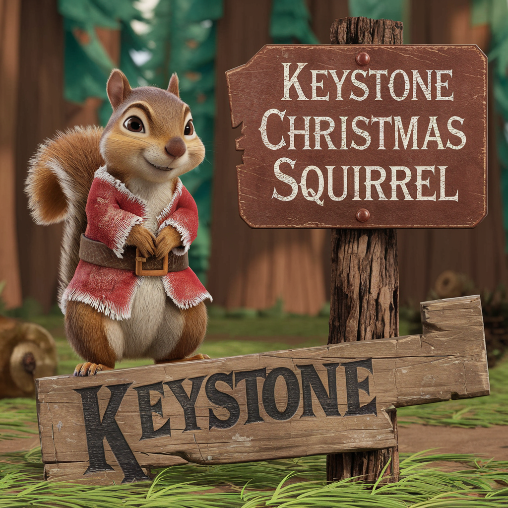 2024 Christmas - Keystone Squirrel 2024 Christmas Patch SECRET SQUIRREL (NOT PHOTO SHOWN)