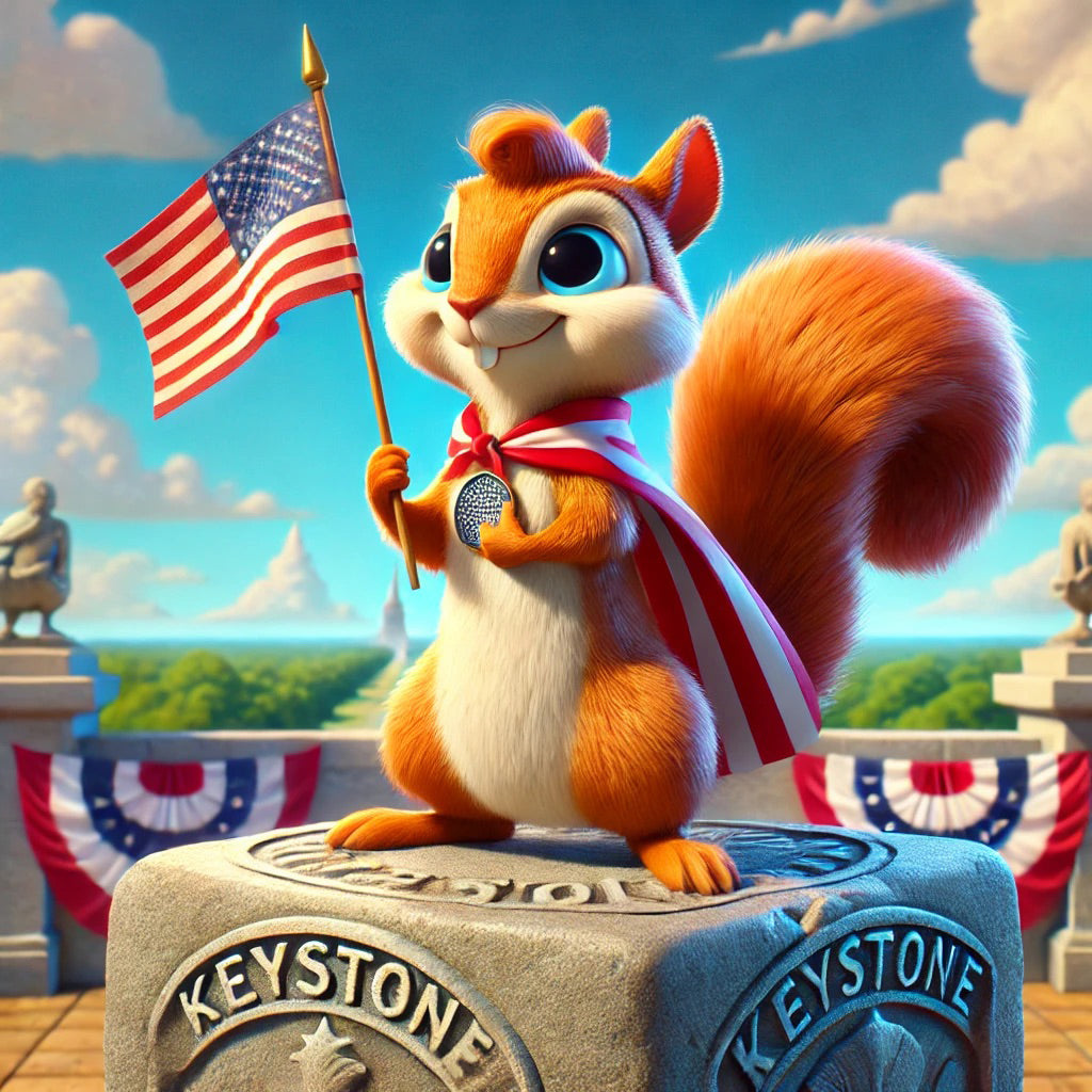 KEYSTONE SQUIRREL - 2024 4th of July Patch