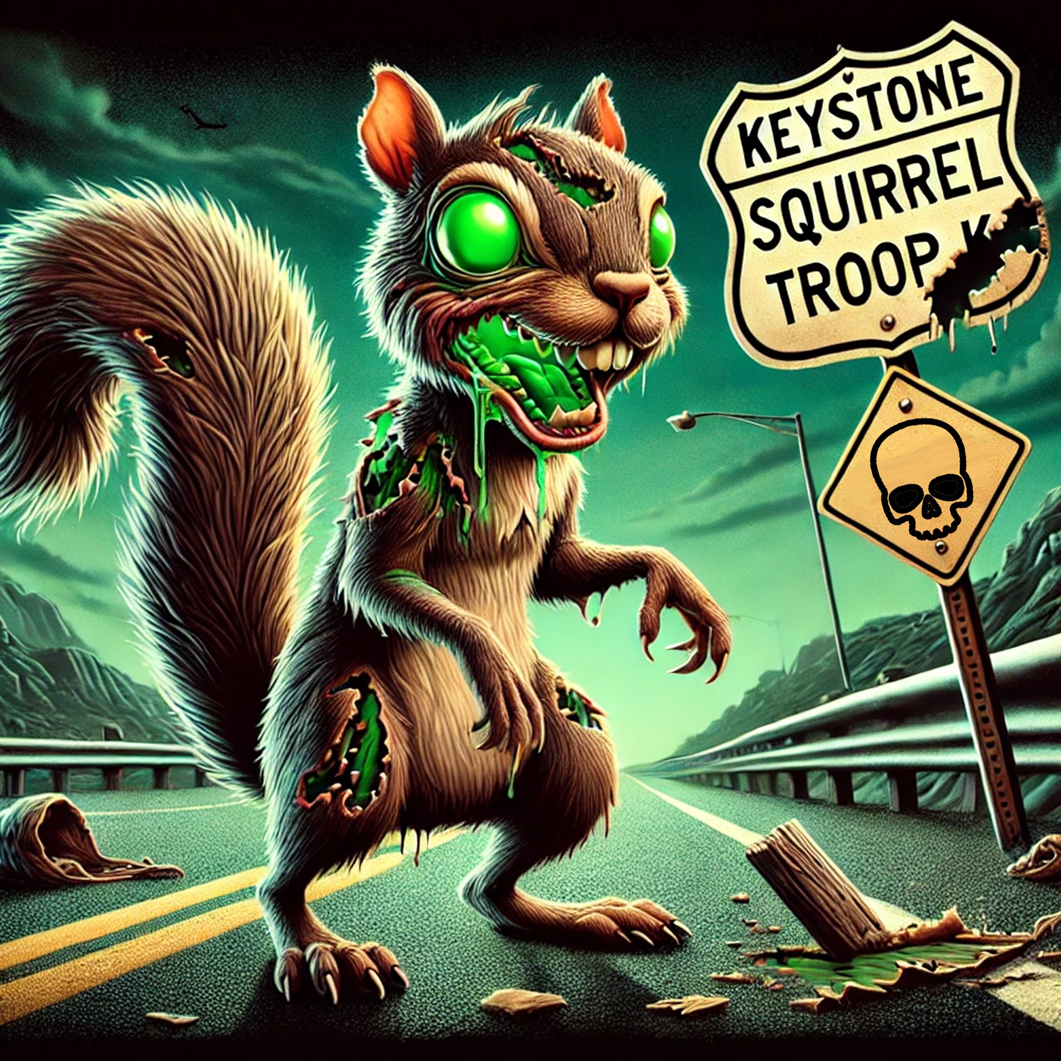 COIN Troop K Keystone 2024 Halloween - Keystone Squirrel Troop K Halloween COIN - Glow in the Dark