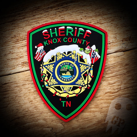 CHRISTMAS - Knox County, TN Sheriff's Office 2023 Christmas Patch - PVC - Velcro
