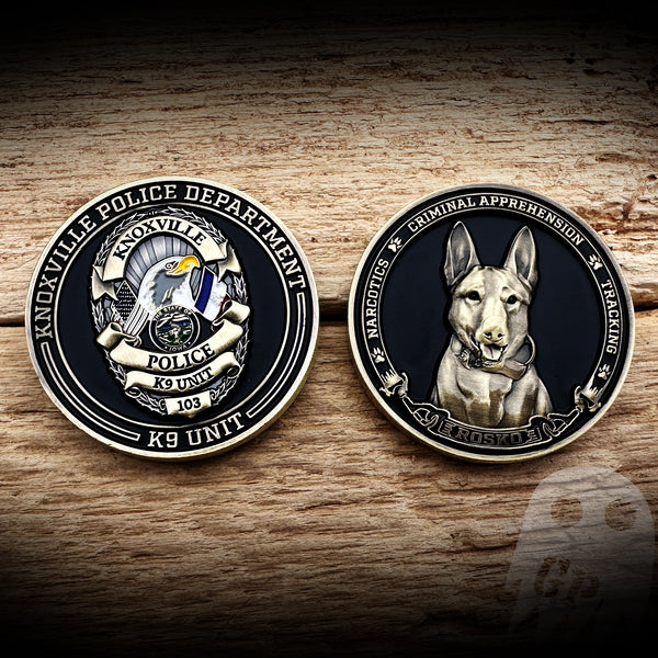 Knoxville, IA PD K9 Rosko Coin