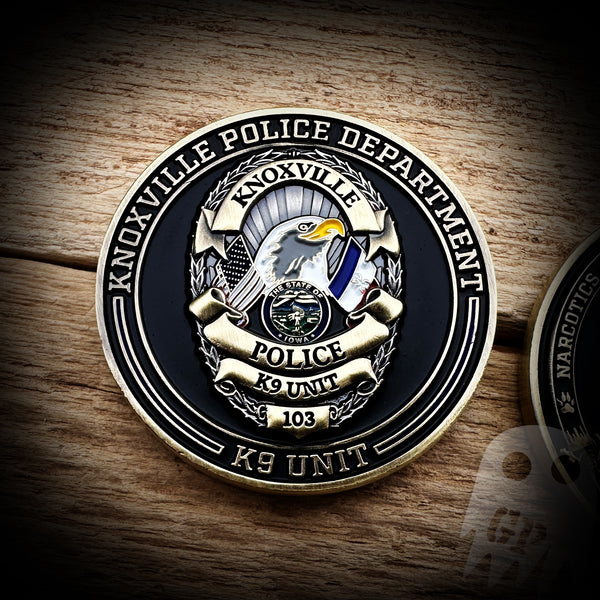 Knoxville, IA PD K9 Rosko Coin