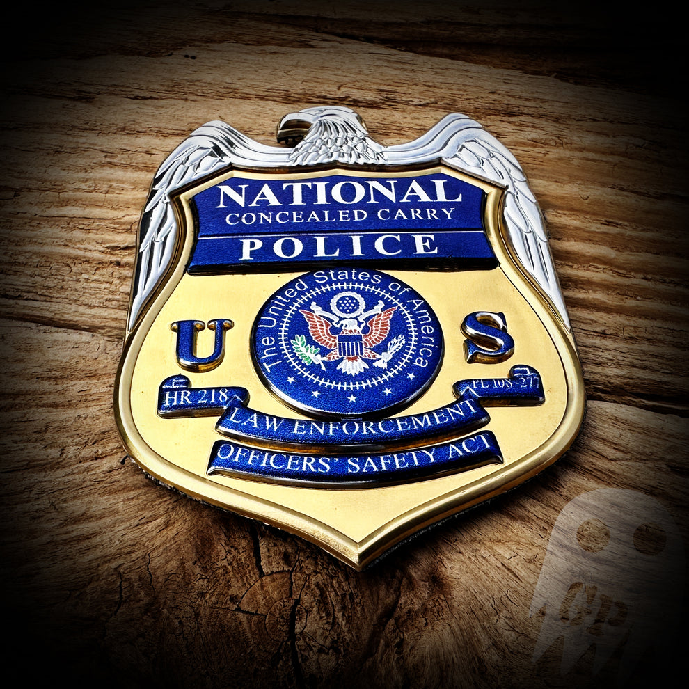 Proceed Sign Police LEOSA - Police National Conceal Carry Badge – GHOST PATCH
