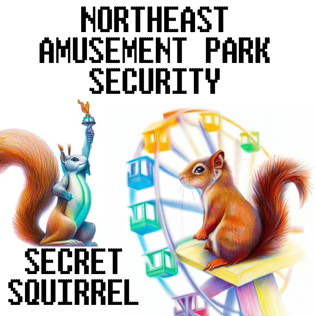 Northeast Amusement Park Security Secret Squirrel Patch - ONLY 50 available - PVC