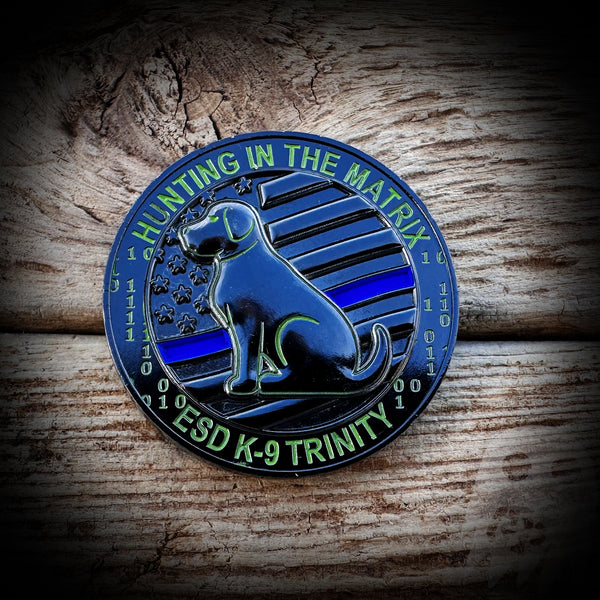 COIN K9 - Lincoln County, OR Sheriff's Office ESD K9 COIN - Glows in the dark!