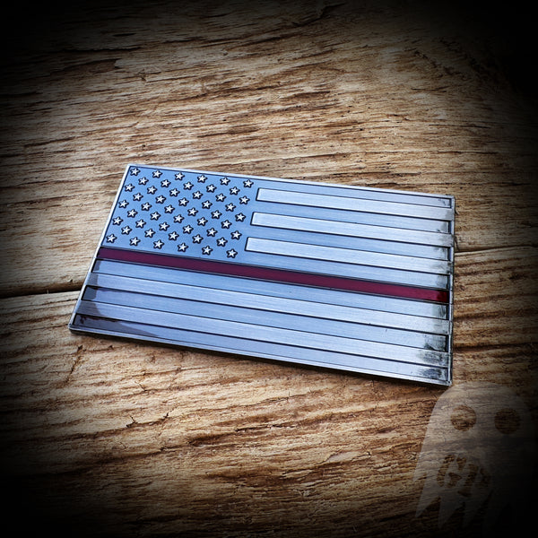 AUTO BADGE - Thin Line American Flag