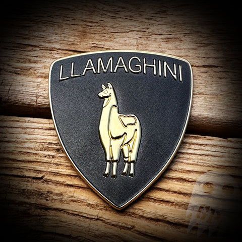 Llamaghini Auto Emblem Magnet