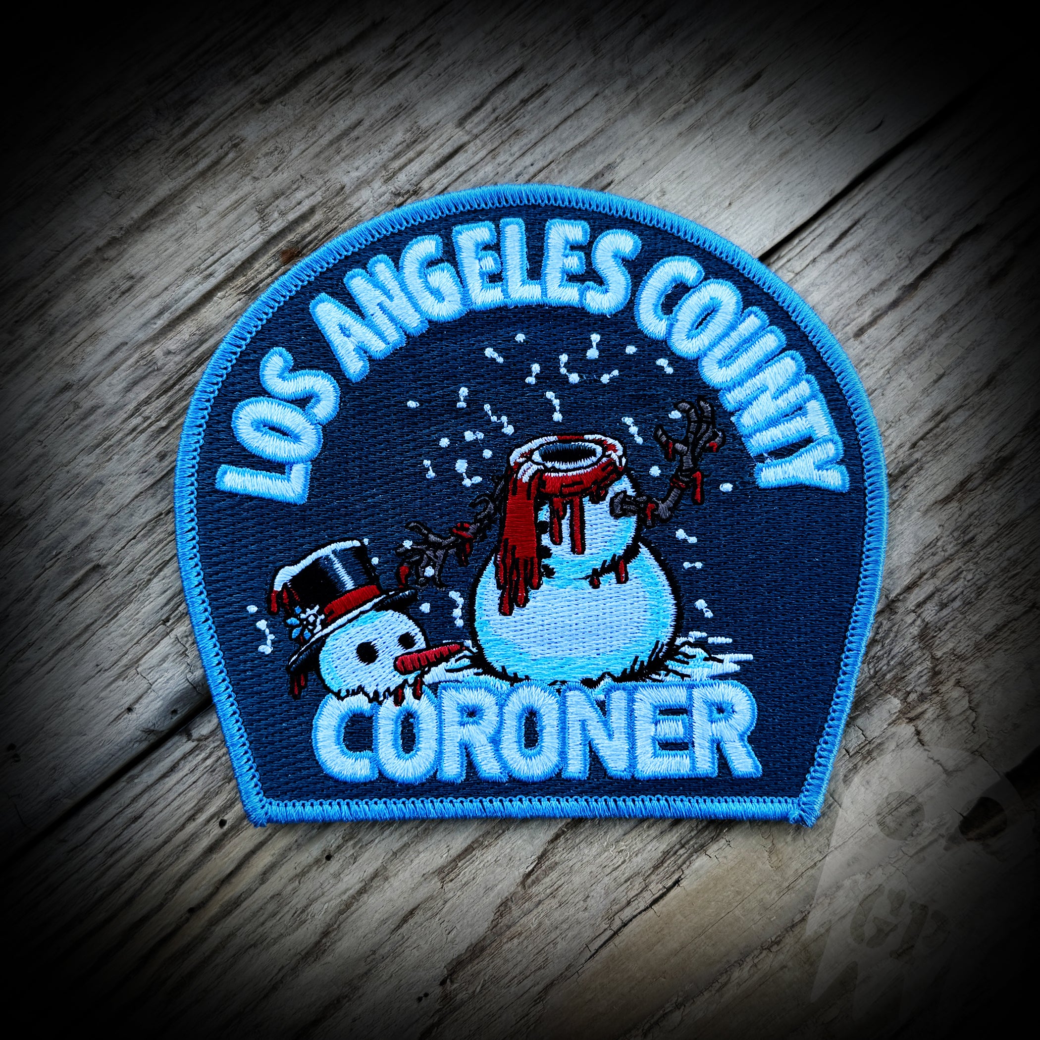 2024 Christmas Snowman - Los Angeles County Coroner 2024 Christmas Snowman Patch