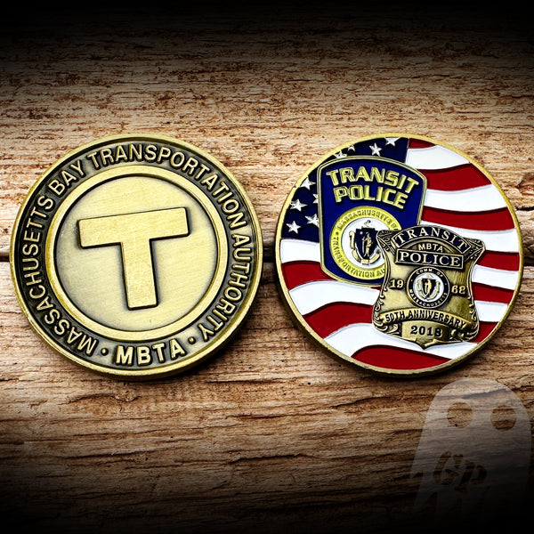 MBTA Transit Police Coin - Authentic
