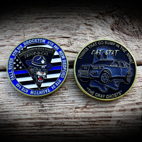 COIN - Mass State Police Troop D CAT Team Coin
