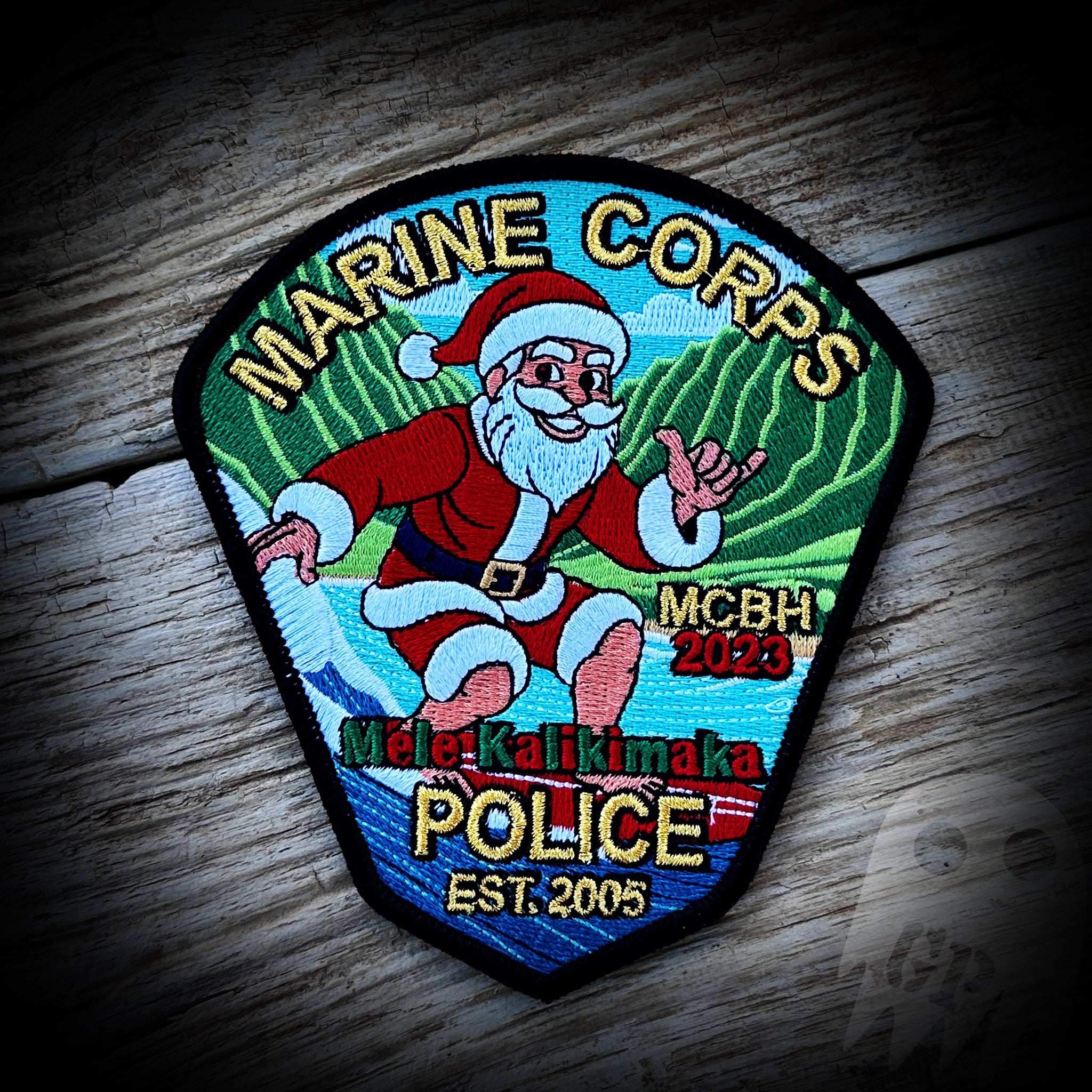 Christmas - Marine Corp Base Hawaii Military Police 2023 Christmas Patch