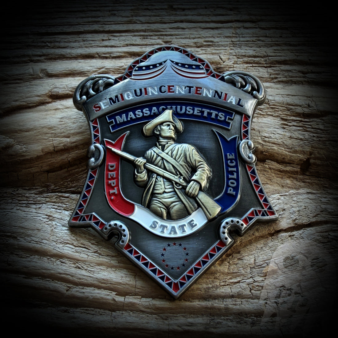 Badge 250th America - Mass State Police Commemorative 250th Anniversar ...