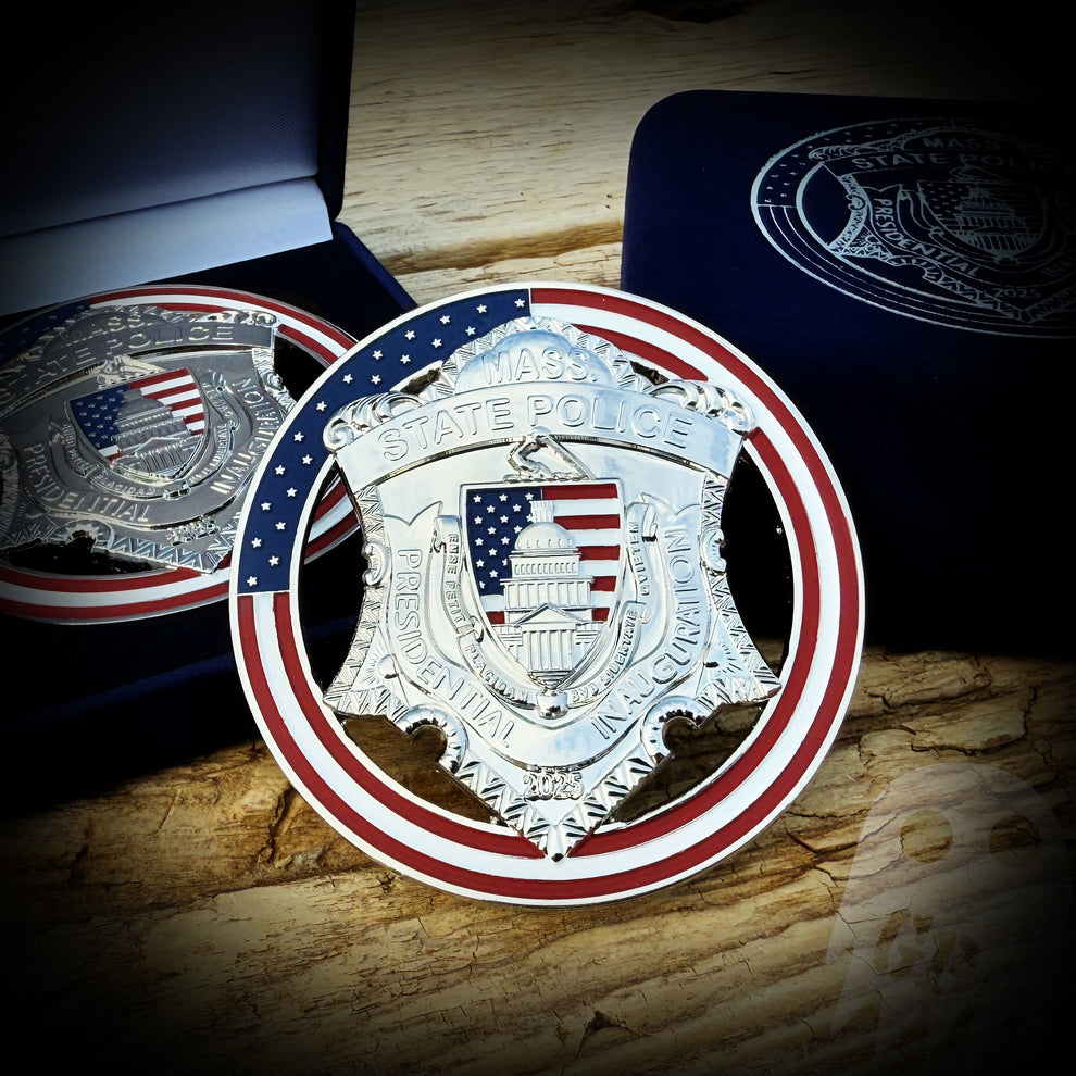 Custom Inauguration Badges Inauguration BADGE - Mass State Police Commemorative 2025 Inauguration ...
