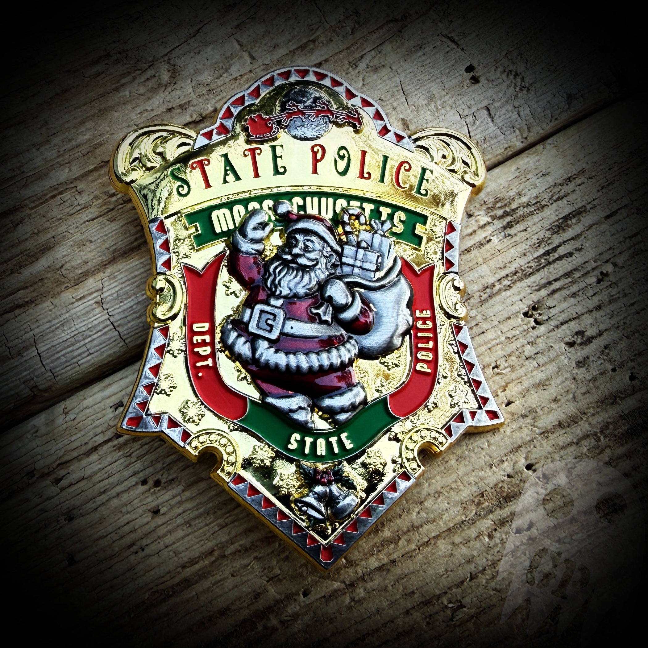 Badge 2025 Christmas - Mass State Police Christmas Badge