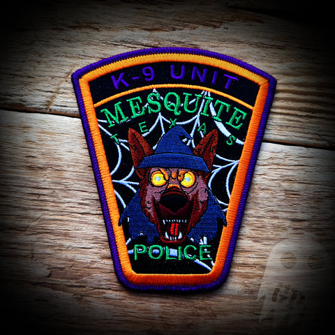 Mesquite, TX PD K9 2023 Halloween Patch - Limited