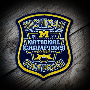 University of Michigan Championship - Michigan State Police University of Michigan 2023 Football Championship Patch