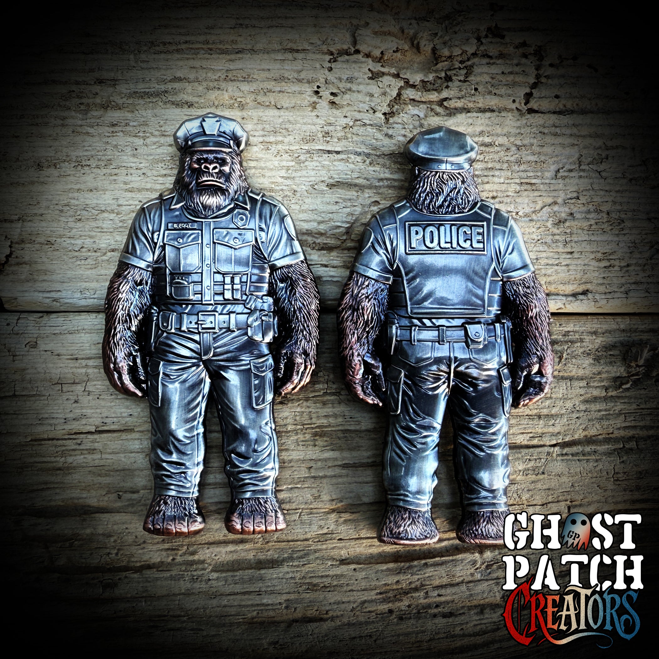 Big Foot Police Officer Coin