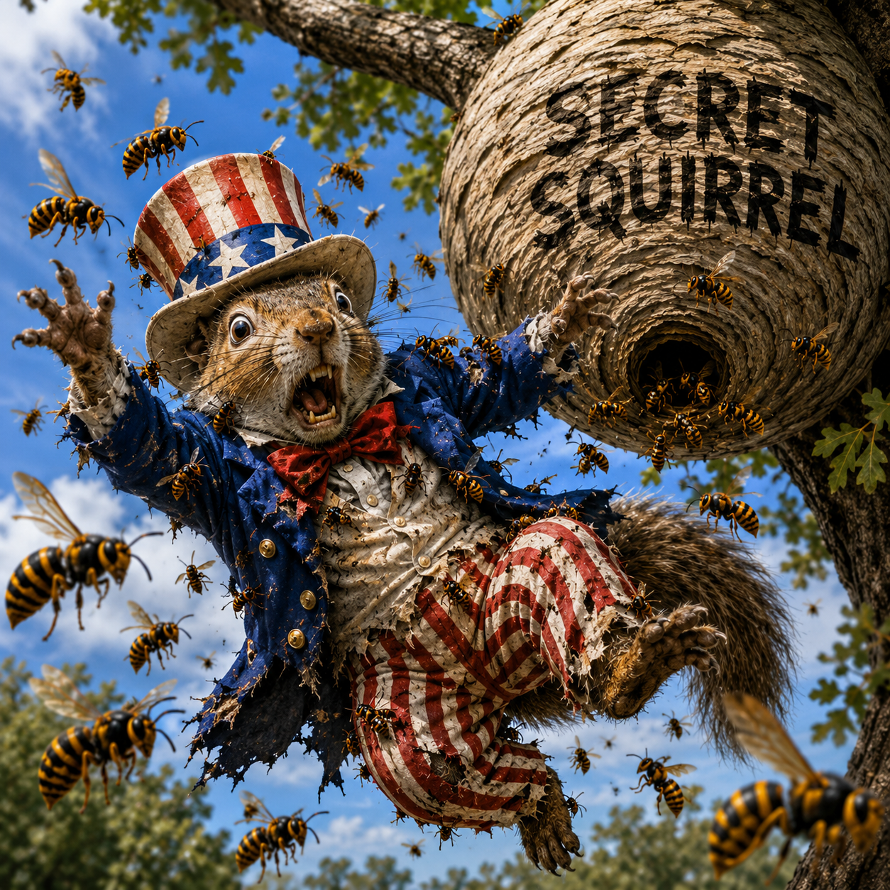 250th America - North Carolina Large Police Agency SECRET SQUIRREL American 250th Anniversary Patch (NOT PHOTO SHOWN)