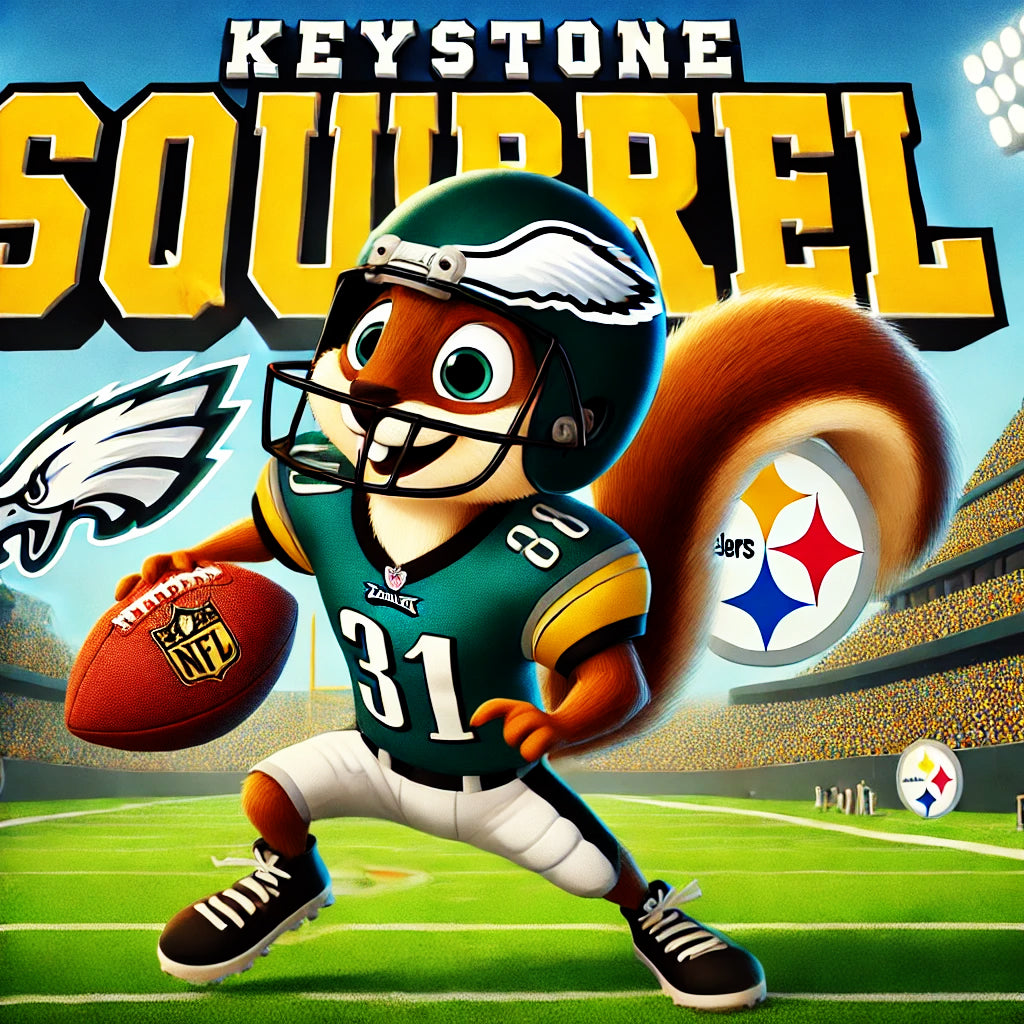 NFL - Keystone Squirrel Steelers & Eagles Patch