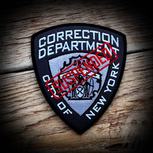 Suspended - NYC Corrections Suspended Patch