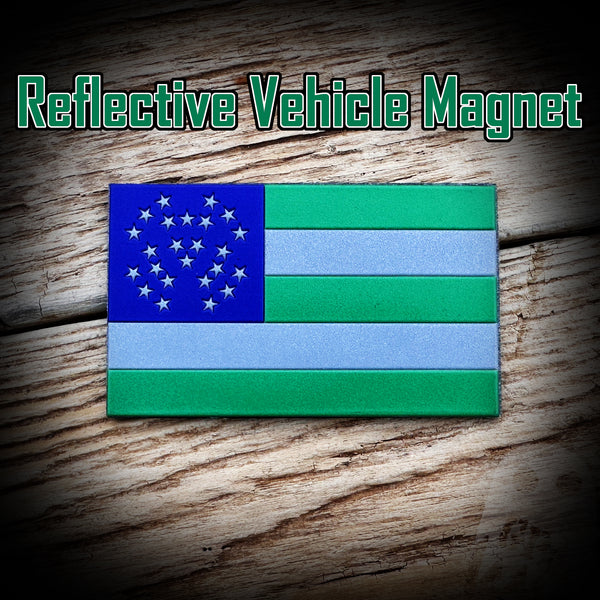 NYPD Flag Reflective Magnet