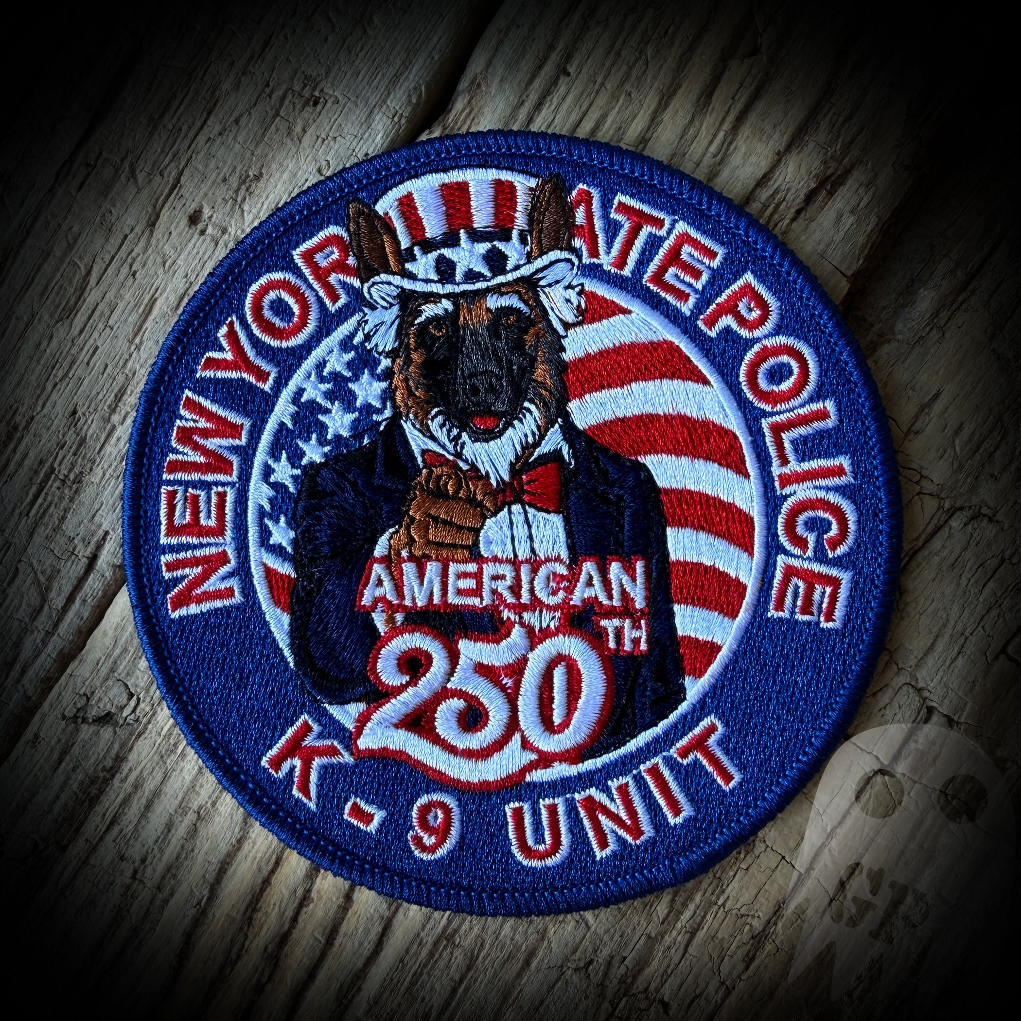 250th America - New York State Police K9 Unit 250th Anniversary of America Patch