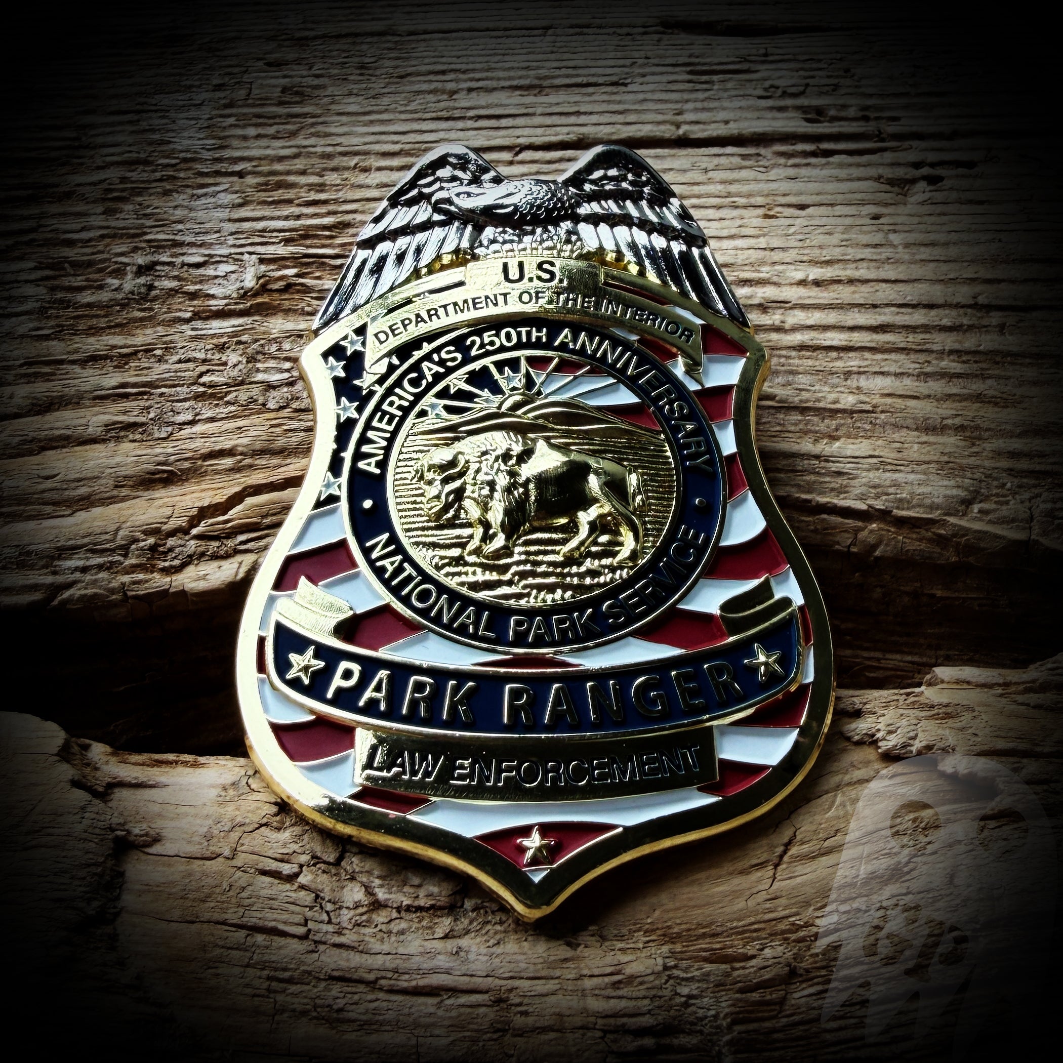 BADGE  250th America - National Park Service Park Ranger 250th Anniversary of America Badge