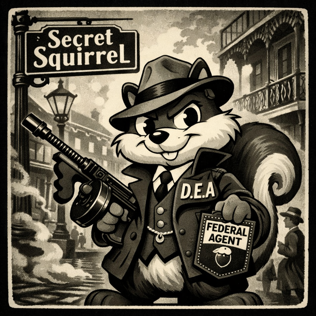 DEA New Orleans Secret Squirrel Patch (NOT PHOTO SHOWN)