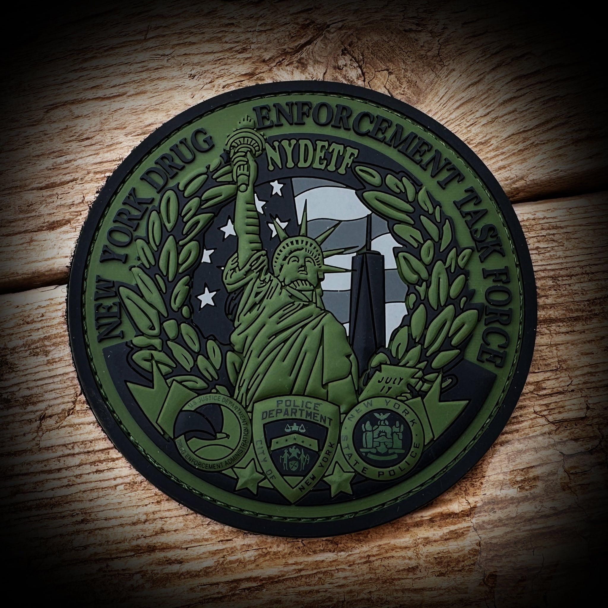 Drug Task Force Sticker PVC - Subdued New York Drug Enforcement Task Force Patch - Authentic ...