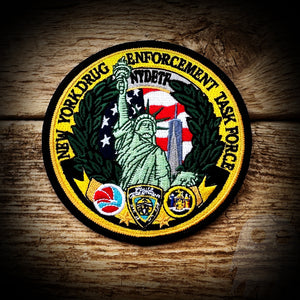 EMBROIDERED - New York Drug Enforcement Task Force Patch - Authentic