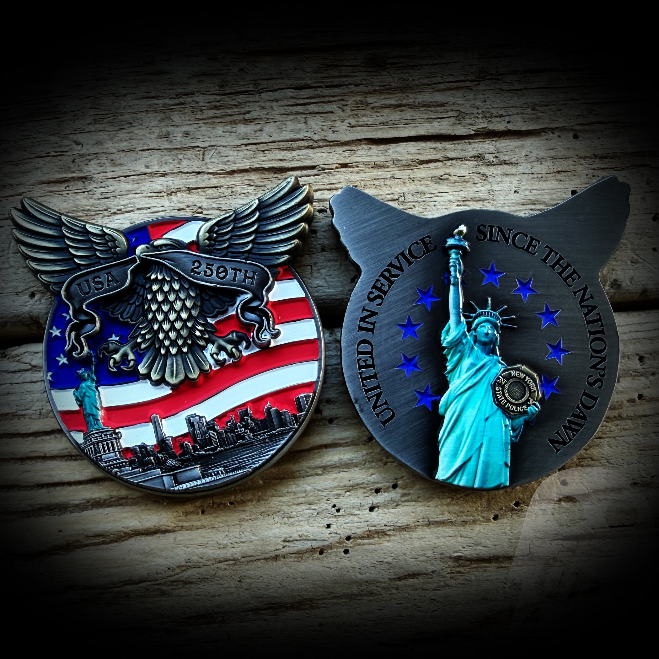 America 250 COIN - New York State Police 250th Anniversary of America Coin