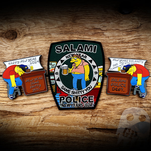 New Years - 2024 New Years Salami Mystery Patch & Coin Combo (You get both!) - LIMITED