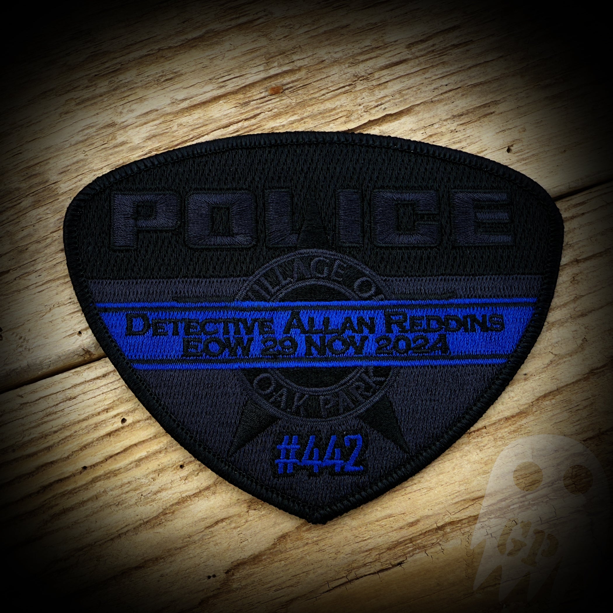 Oak Park, IL PD Detective Allan Reddins Memorial Patch - Fundraiser