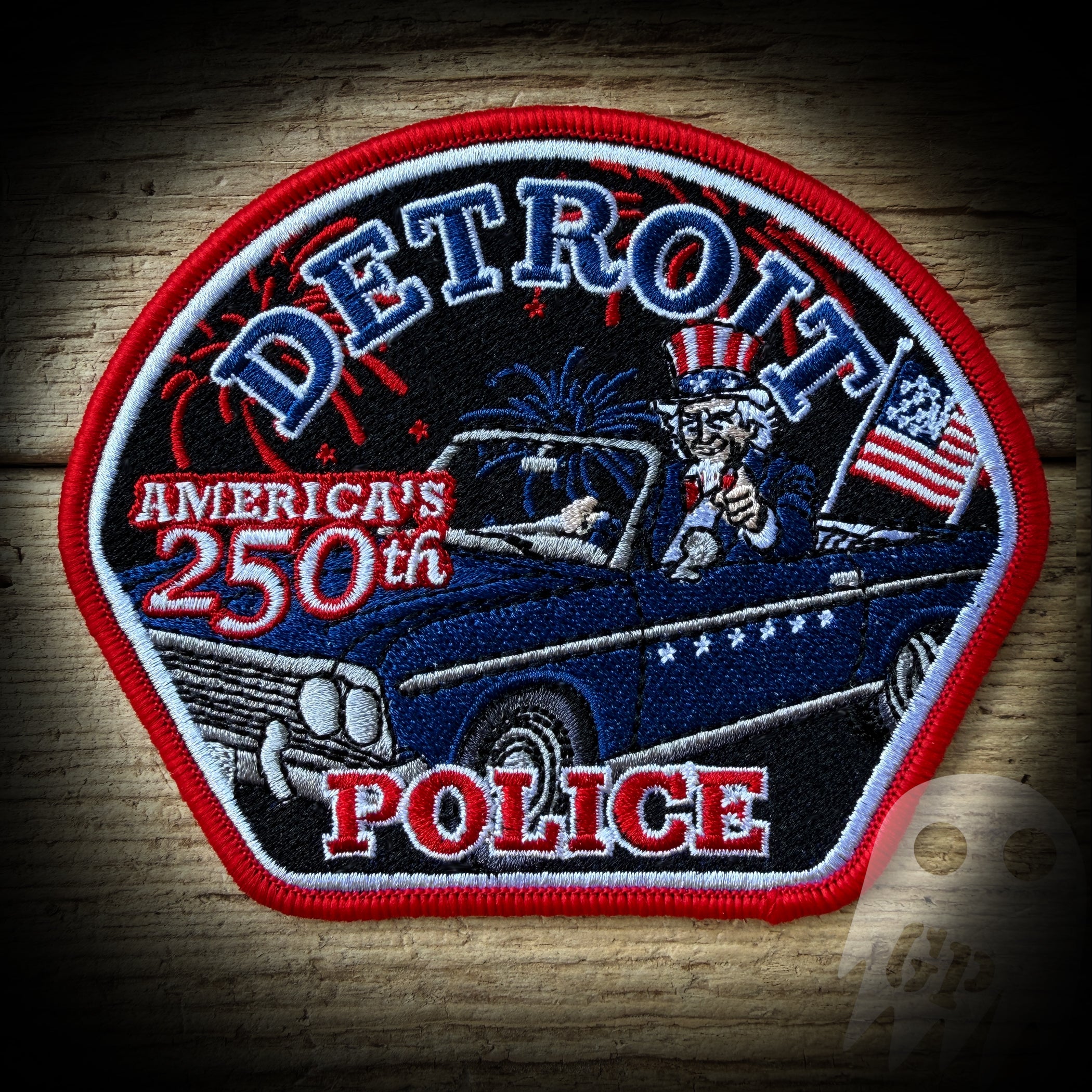 PATCH 250th America - Detroit, MI Police Department 250th Anniversary of America Patch