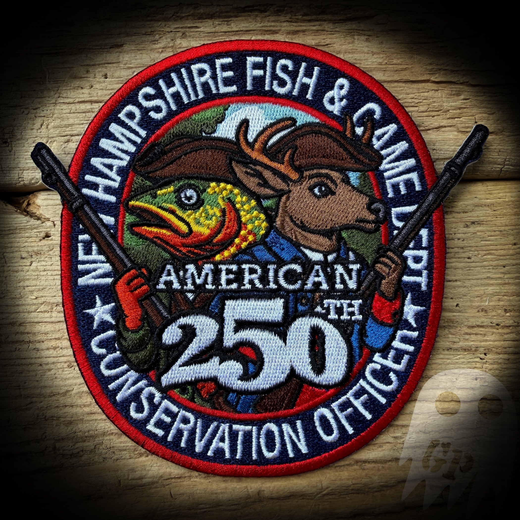 250th America - New Hampshire Fish and Game Conservation Officer 250th Anniversary of America Patch