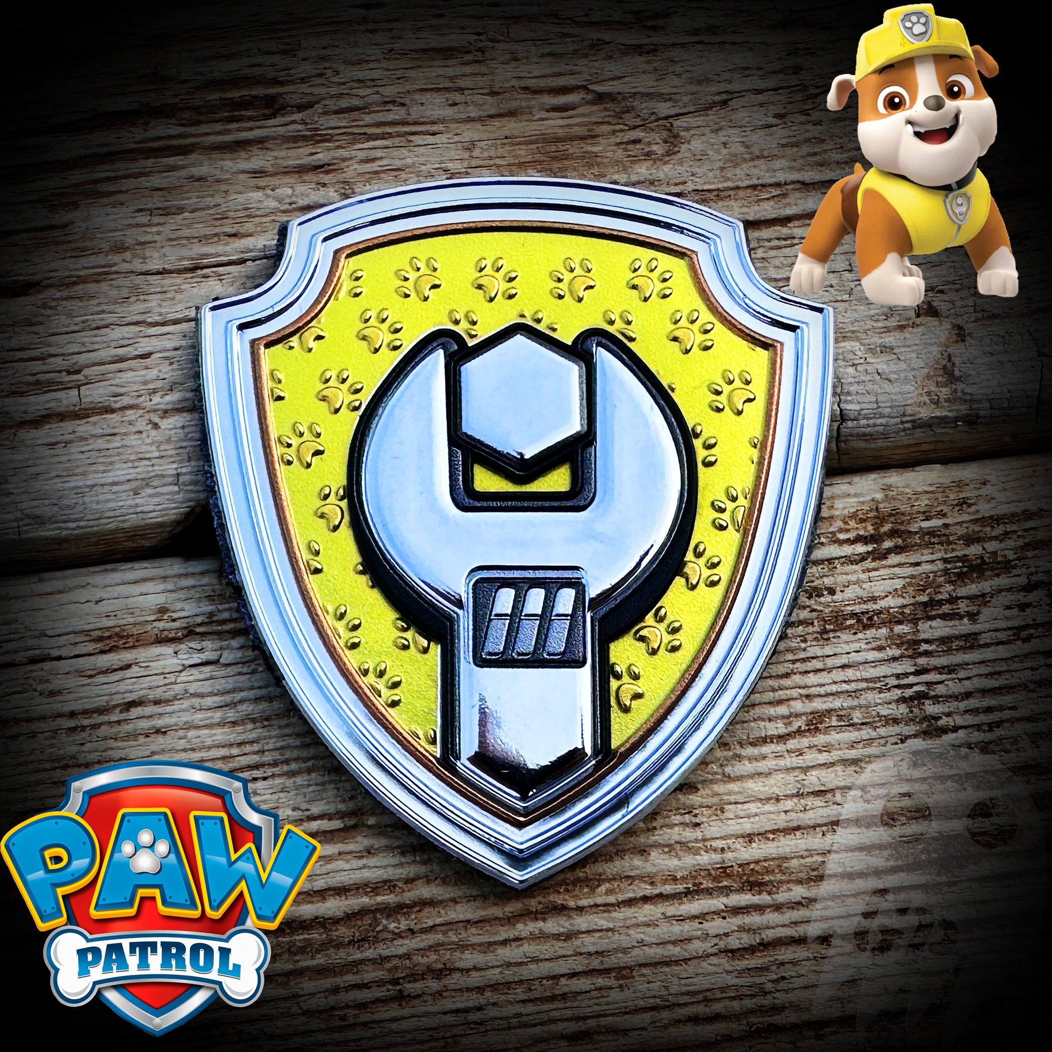 Paw Patrol Badges Rubble Make Your Own PAW Patrol Badge! DIY Arts And