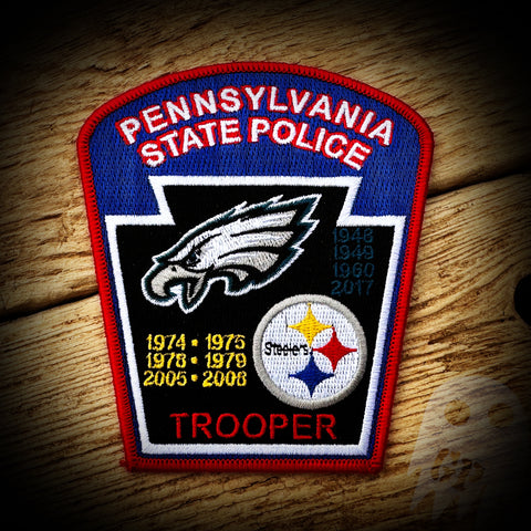 NFL - Pennsylvania State Police Steelers & Eagles Patch