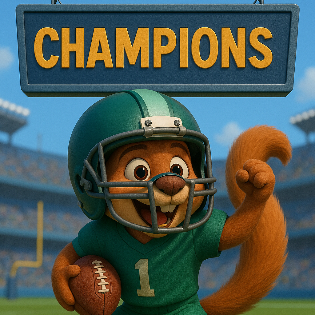 Champ Squirrel Philadelphia, PA PD 2025 Football Championship Patch SECRET SQUIRREL P ...