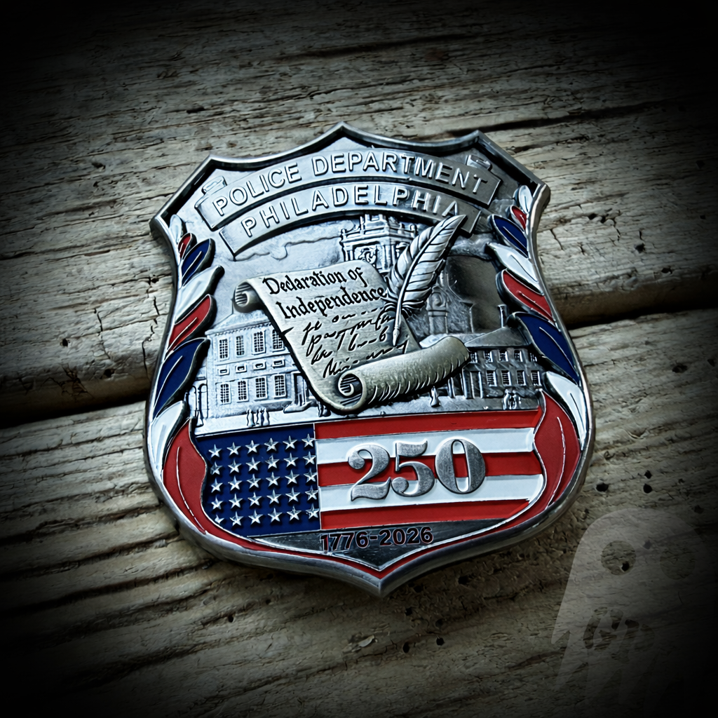 Badge 250th America - Philadelphia, PA PD Commemorative 250th Anniversary of America Badge