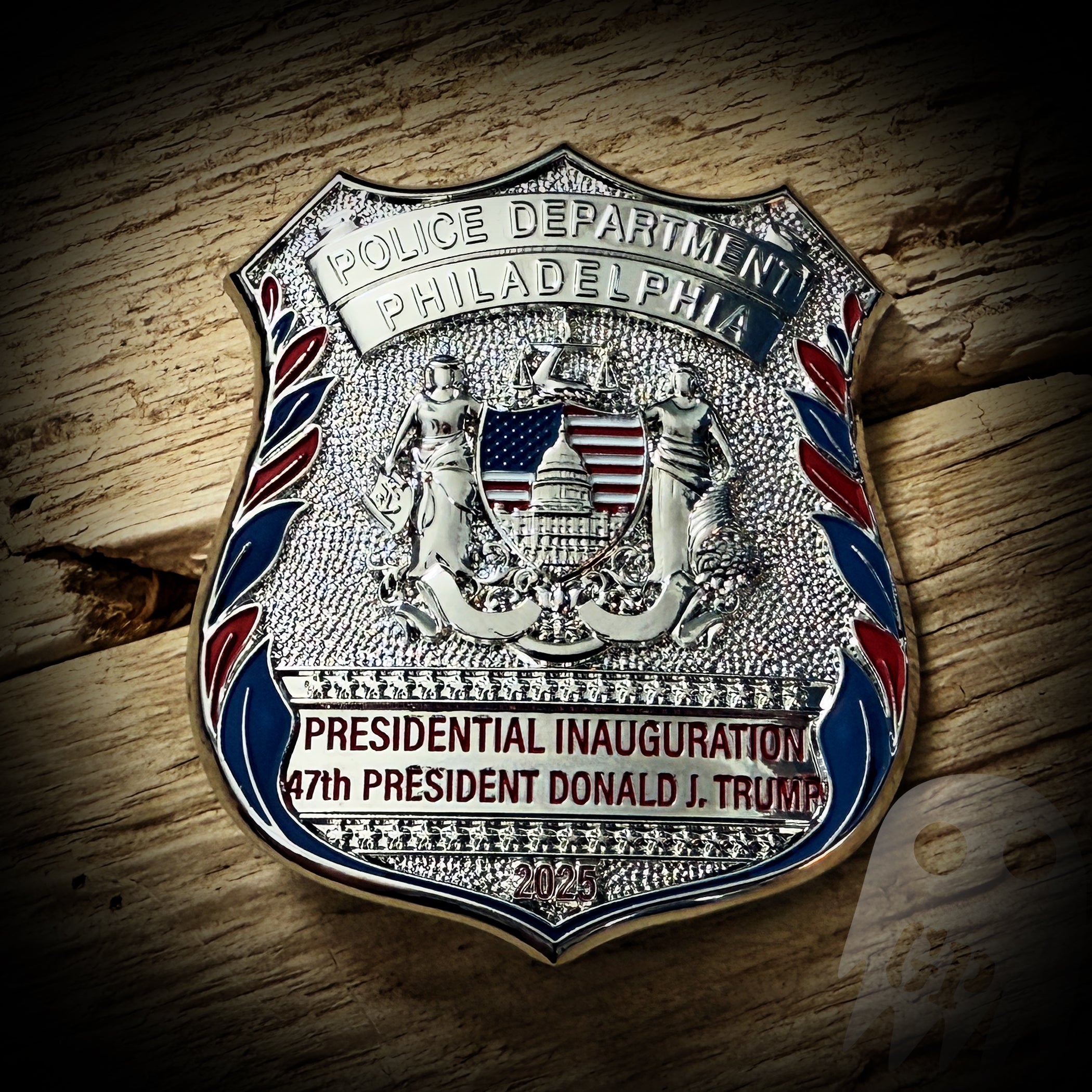 Inauguration Badge - Philadelphia, PA PD Commemorative 2025 Inauguration Metal Badge