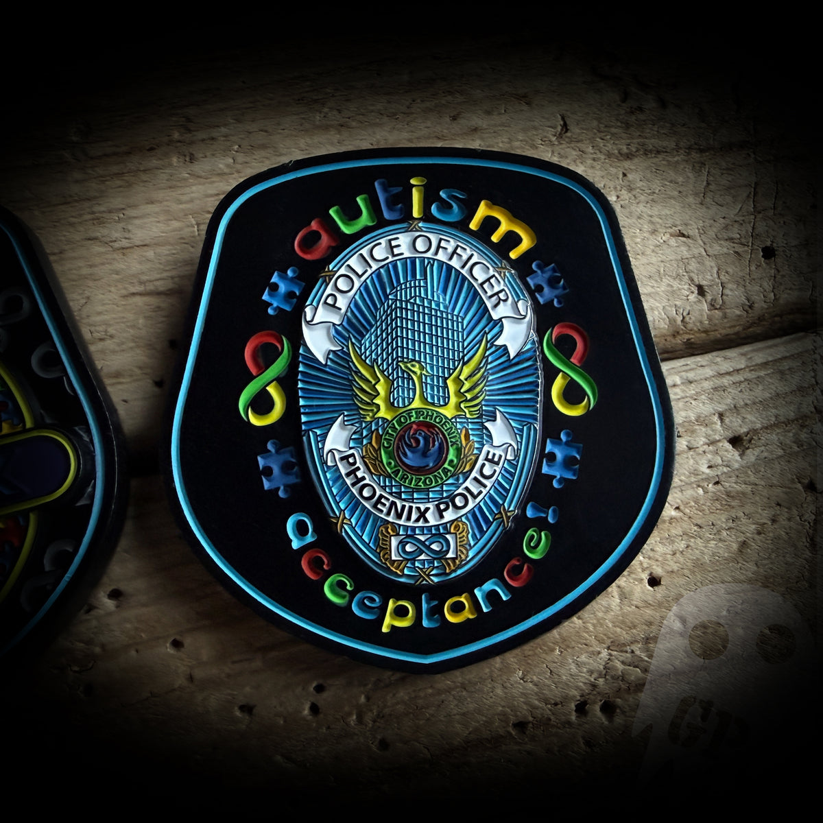 Coin Patch COIN 2026 Autism - Phoenix, AZ PD 2026 Autism Acceptance Coin – GHOST PATCH