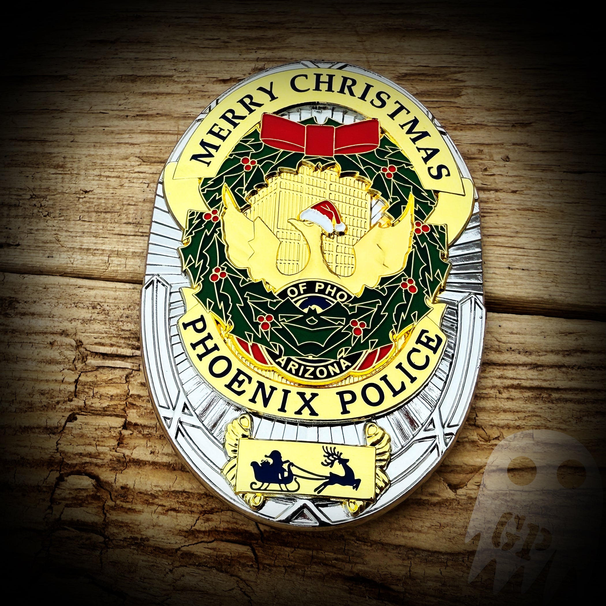 CHRISTMAS BADGE - Phoenix, AZ PD Christmas Badge