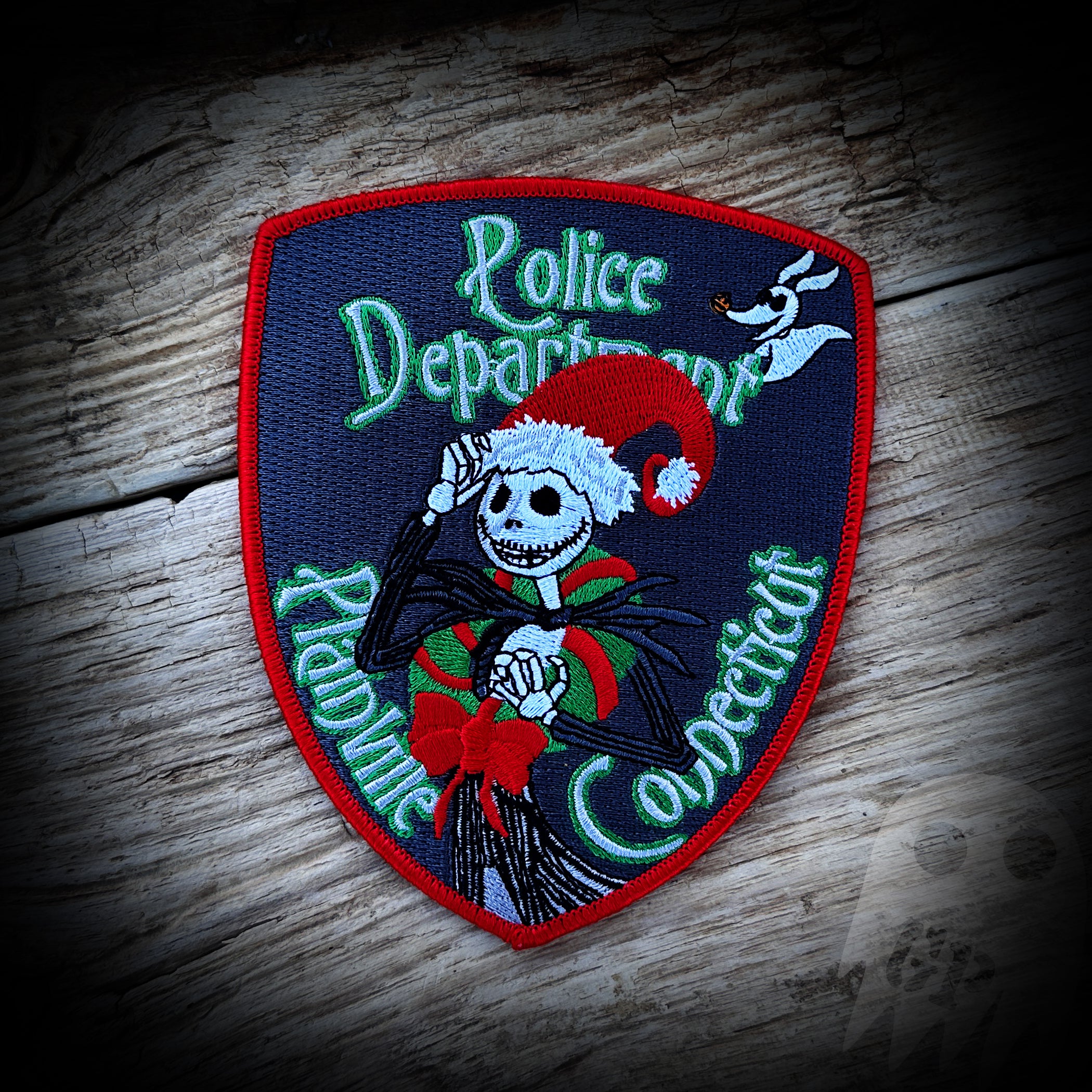 Christmas 2023 Jack Skellington - Plainville, CT PD 2023 Christmas Patch